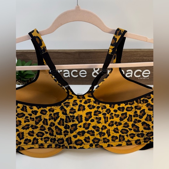 Leading Lady Yellow Leopard Print Bra Sz 48 DD - Picture 5 of 16